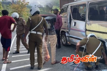 நானுஓயாவில் பாடசாலை மாணவர்களை ஏற்றிச்சென்ற வானுடன் லொறி மோதி விபத்து!