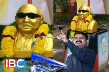கலைஞர் கருணாநிதி சிலைகள் உடைக்கப்படும் : சீமான் பேச்சால் வெடித்தது சர்ச்சை