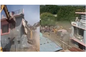 ம.பி.யில் 3 இஸ்லாமியர்களின் வீடுகள் இடித்து தரைமட்டம் - நடந்தது என்ன? வைரலாகும் வீடியோ