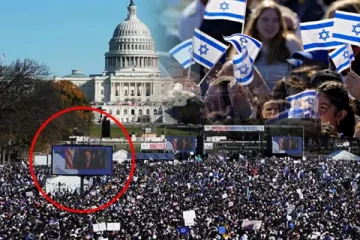 அமெரிக்காவில் பாரிய பேரணி: பணய கைதிகளுக்கு ஆதரவாக பல்லாயிரக்கணக்கான மக்கள் போராட்டம்