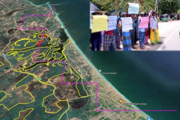 திருகோணமலை : குச்சவெளி பிரதேச செயலகத்திற்கு முன்னால் பாரிய கவனயீர்ப்பு போராட்டம்