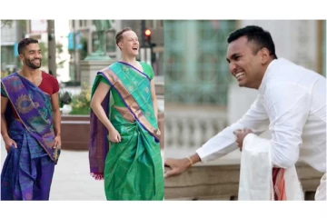 சிகாகோவில் புடவை அணிந்து மாப்பிள்ளைக்கு இன்ப அதிர்ச்சி கொடுத்த நண்பர்கள்...! - நெகிழ்ச்சி வீடியோ வைரல்