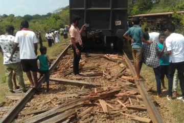 தொடருந்து தடம் புரண்டதில் 17 பேர் வைத்தியசாலையில் (Video)