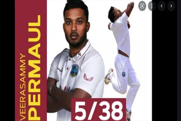 இலங்கையின் முதல் இன்னிங்ஸை குறைந்த ஒட்டங்களுடன் கட்டுப்படுத்திய வீரசாமி பெர்மல்