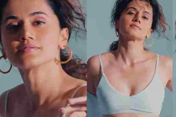 உள்ளாடை விளம்பரத்தில் நடித்து ரசிகர்களை திணறடிக்கும் நடிகை டாப்ஸி