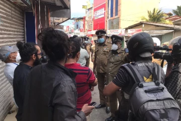 மஹரகமவில் ஆர்ப்பாட்டத்தில் ஈடுபட முயன்றவர்களை தடுத்து நிறுத்திய பொலிஸார்!