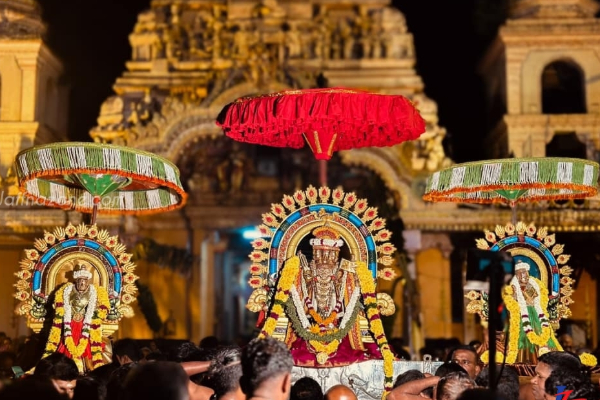 தைப்பூச திருநாளில் திருமஞ்சத்தில் அருட்காட்சி தந்த நல்லூரான் | Nallur Kovil Thail Pusam Festival