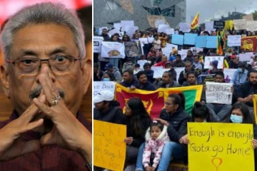 அதிபர் கோட்டாபய ராஜபக்ஷவுக்கு எதிராக பிரபல நாட்டில் இலங்கையர்கள் மாபெரும் போராட்டம்!