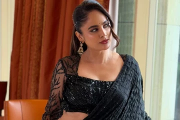நந்திதா சேலையில் அசத்தலான போட்டோஷூட்