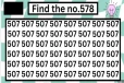 Optical illusion: படத்தில் '507' களுக்கு மத்தியில் '578' எங்கே உள்ளது?