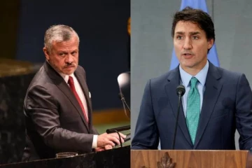 இஸ்ரேல், பாலஸ்தீனம் குறித்து மன்னருடன் விவாதித்த ஜஸ்டின் ட்ரூடோ