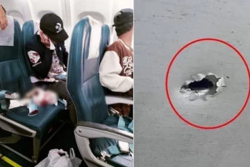 අඩි 3000ක් උඩින් ගමන්ගත් ගුවන්යානයේ මගියෙකුට භුමියේ සිට එල්ල වූ වෙඩි ප්‍රහාරය