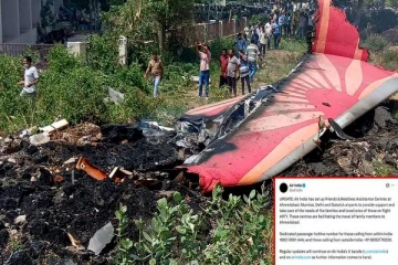 அகமதாபாத் விமான விபத்தில் பாதிக்கப்பட்டவர்களுக்கு உதவி மையங்கள் அமைத்த ஏர் இந்தியா