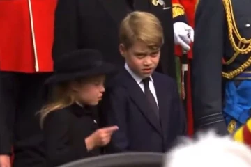 சின்னஞ்சிறு வயதில் ஒருவருக்கொருவர் ஆறுதல் சொல்லிக்கொண்ட குட்டி இளவரசரும் இளவரசியும்: நெகிழவைத்த காட்சி