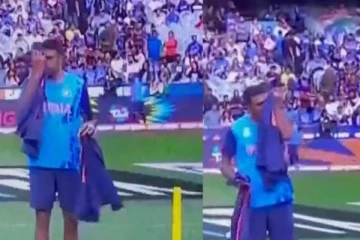 உலக கோப்பை நடக்கும் மைதானத்தில் அஸ்வின் செய்த வேடிக்கையான செயல்! கெமராவில் சிக்கிய காட்சி