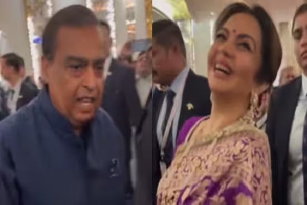 தீபாவளிக்கு நீதா அம்பானி அணிந்த ஊதா புடவையின் ரகசியம் - இதோ தகவல் | Nita Ambani Diwali Saree Secret Details Video