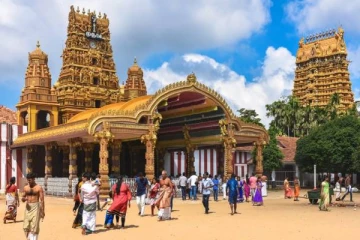 நல்லூர் கந்தசுவாமி கோவிலில் சித்திரத்தேர் வெள்ளோட்டம்!