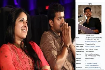 மனைவி சங்கீதாவை விவாகரத்து செய்தாரா நடிகர் விஜய்? விக்கி பீடியாவால் ரசிகர்கள் அதிரச்சி