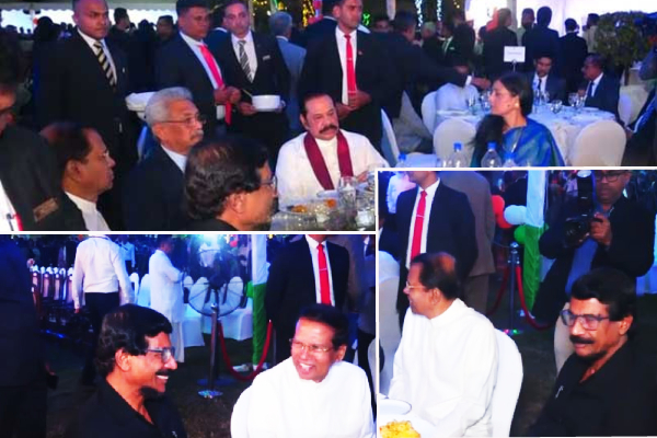 ராஜபக்சர் - மைத்திரியுடன் ஒரே மேசையில் உணவருந்திய ஆளும் தரப்பினர் | Rajapaksa Maithri Npp Party Meet Same Table ராஜபக்சர் - மைத்திரியுடன் ஒரே மேசையில் உணவருந்திய ஆளும் தரப்பினர் | Rajapaksa Maithri Npp Party Meet Same Table