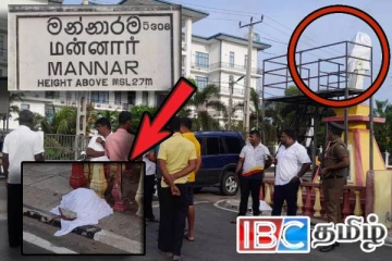 தமிழர் பகுதியில் தந்தை செல்வாவின் சிலை மீது தாக்குதல் : ஒருவர் அதிரடியாக கைது