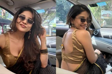 சாக்ஷி அகர்வால் காருக்குள் செம் ஹாட் போஸ்