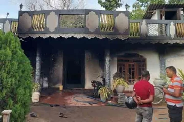வவுனியாவில் பிறந்த நாள் கொண்டாட்டம் இடம்பெற்ற வீடொன்று எரிப்பு