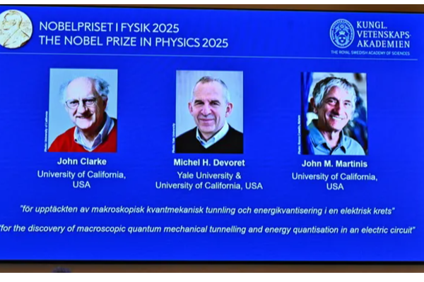 அமெரிக்காவை சேர்ந்த மூவருக்கு பௌதீகவியலுக்கான நோபல் பரிசு | Nobel Prize In Physics Awarded To The Americans