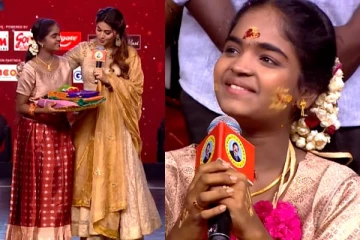 சரிகமப லிட்டில் சாப்ஸ் 4 Finalist யோகஸ்ரீ-யின் காதணி விழா!! சீர்-உடன் வந்த ஊர் மக்கள்..