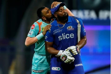 பொல்லார்டுக்கு முத்தம் கொடுத்து வழியனுப்பிய குருணால் பாண்ட்யா! வீடியோ