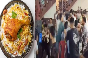 பிரியாணியில் லெக்பீஸ் எங்கடா? கொந்தளித்த மாப்பிள்ளை...வெடித்த களேபரம் - viral video!