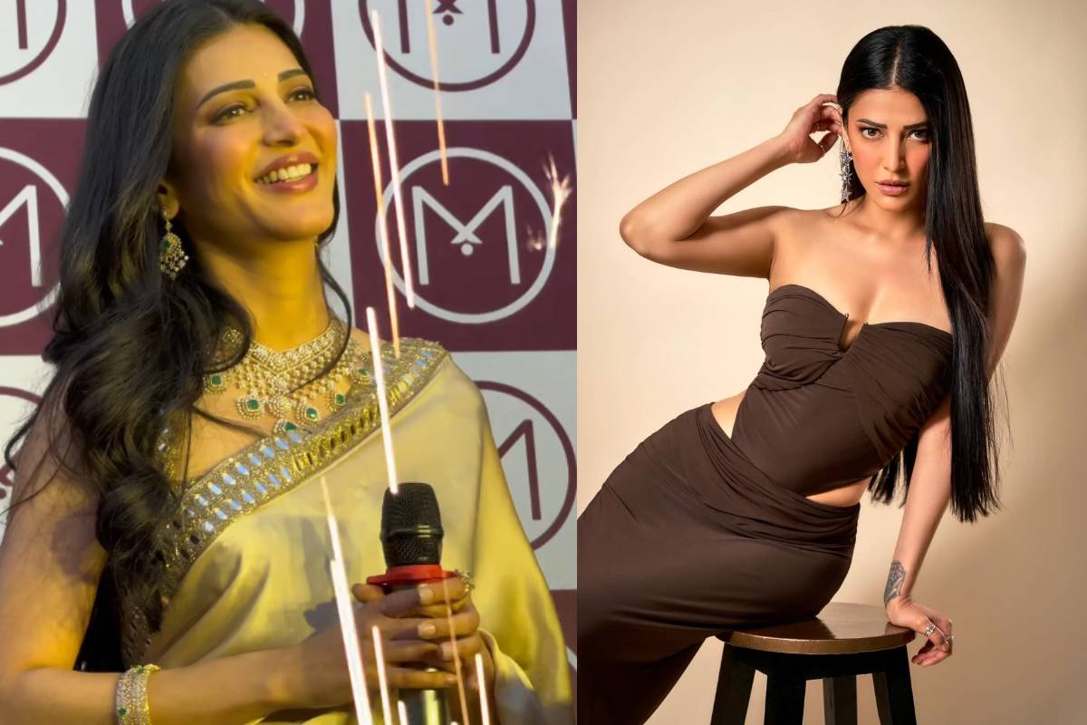 கருப்புநிற டிரான்ஸ்பெரண்ட் ஆடையில் நடிகை ஸ்ருதி ஹாசன்!! ரீசெண்ட் கிளிக்ஸ்.. | Actress Shruti Haasan Recent Black Dress Photos