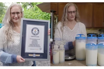 தாய்ப்பால் தானம்... 1600 லிட்டர் கொடுத்து அமெரிக்க பெண் உலக சாதனை!