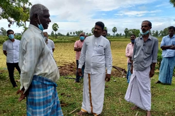 ஆலய விவசாய காணி அபகரிப்பு நடவடிக்கையை முறியடித்த விவசாயிகள்