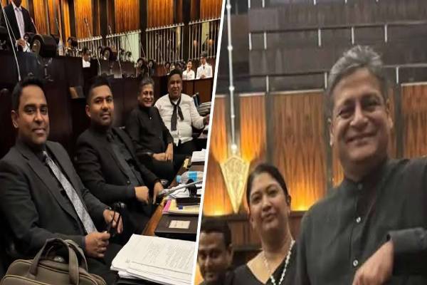 கருப்பு உடையில் நாடாளுமன்றத்தில் போராட்டத்தில் குதித்த சஜித் அணி | Sjb To Protest In Parliament