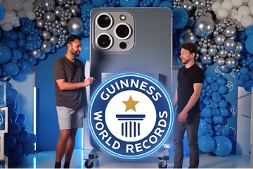 பிரம்மாண்ட iPhone., உலக சாதனை படைத்த இந்திய வம்சாவளி யூடியூபர்!