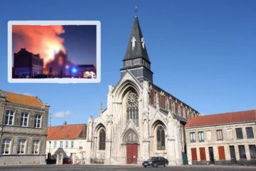 பிரான்சில் தீக்கிரையான வரலாற்று சிறப்புமிக்க தேவாலயம்