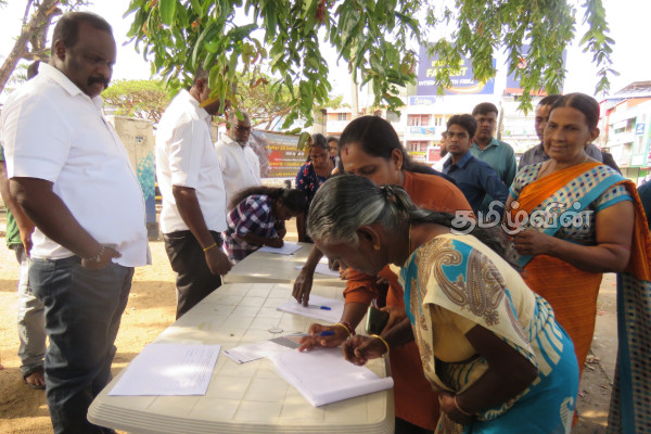 தமிழ் இனத்தை தோண்டி எடுக்கின்ற சூழ்நிலையில் இருக்கின்றோம்!செல்வம் அடைக்கலநாதன் | Signature Protest Justice For Semmani Batti