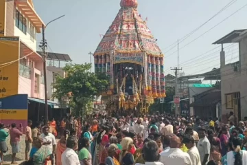 சுவாமிமலை முருகன் கோவிலில் சித்திரை பெருவிழா தேரோட்டம் கோலாகலம்