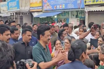 திருவண்ணாமலையில் முதல்வர் மு. க ஸ்டாலின் வாக்கு சேகரிப்பு