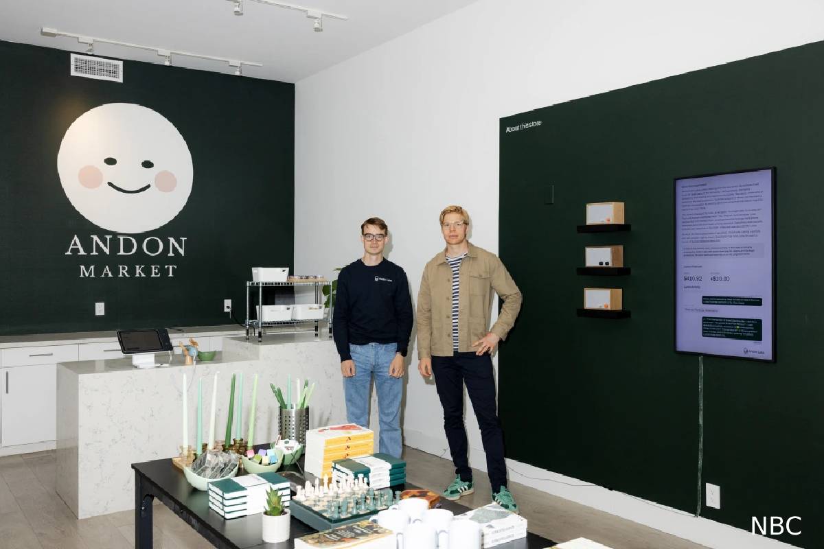 AI மூலம் இயக்கப்படும் முதல் கடை - மனிதர்களை வேலைக்கு அமர்த்திய ஏஐ | Ai Agent Luna Manage Retail Store Andon Market