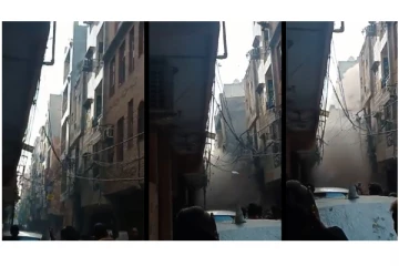 திடீரென இடிந்து விழுந்த 4 மாடி குடியிருப்பு கட்டிடம்... - பதற வைக்கும் வீடியோ வைரல்...!