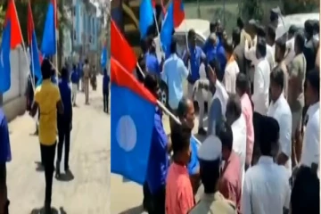 நாம் தமிழர் கட்சி தலைமை அலுவலம் மீது கற்கள், பாட்டில் வீச்சு..நிர்வாகிகளிடையே கடும் மோதல் - சென்னையில் பரபரப்பு..!