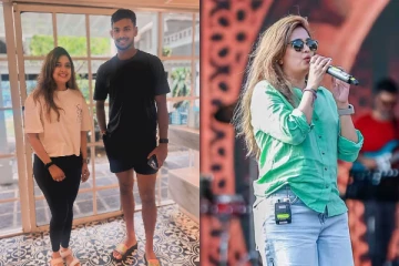 මතීෂට වහවැටුණු ඉන්දියාවේ සුරූපි ගායිකාව..(PHOTOS)