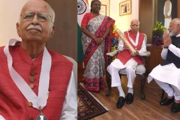 பாஜக மூத்த தலைவர் அத்வானிக்கு பாரத ரத்னா விருது - நேரில் வழங்கினார் ஜனாதிபதி!