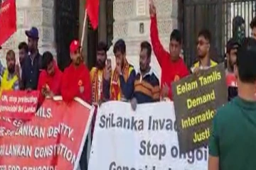 கஜேந்திரகுமார் கைது விவகாரம் - லண்டனில் பாரிய போராட்டம்..!