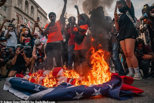 Donald Trump stop signing order flag burners