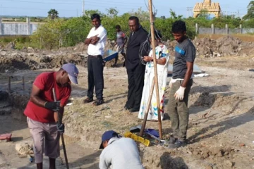 யாழ் செம்மணியில் ஏழாவது நாளாக தொடரும் அகழ்வுப்பணி