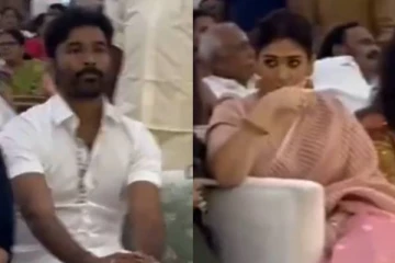 சர்ச்சைக்கு பின் ஒரே நிகழ்ச்சியில் அருகருகே தனுஷ் - நயன்தாரா! வீடியோ படுவைரல்