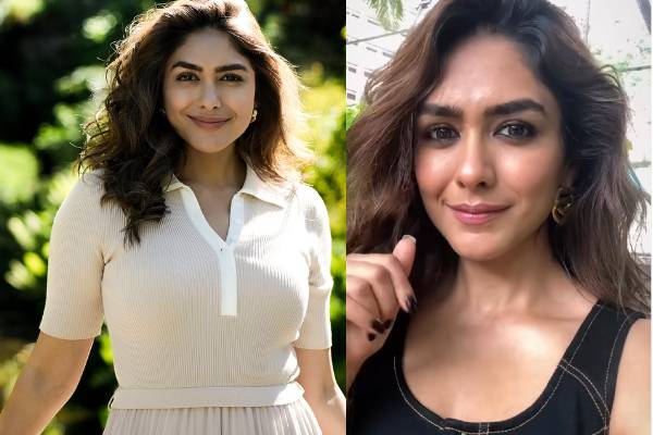 ஆரஞ்சு நிற கிளாமர் ஆடையில் மயக்கும் நடிகை மிருணாள் தாகூர்.. | Actress Mrunal Thakur Recent Photoshoot Post
