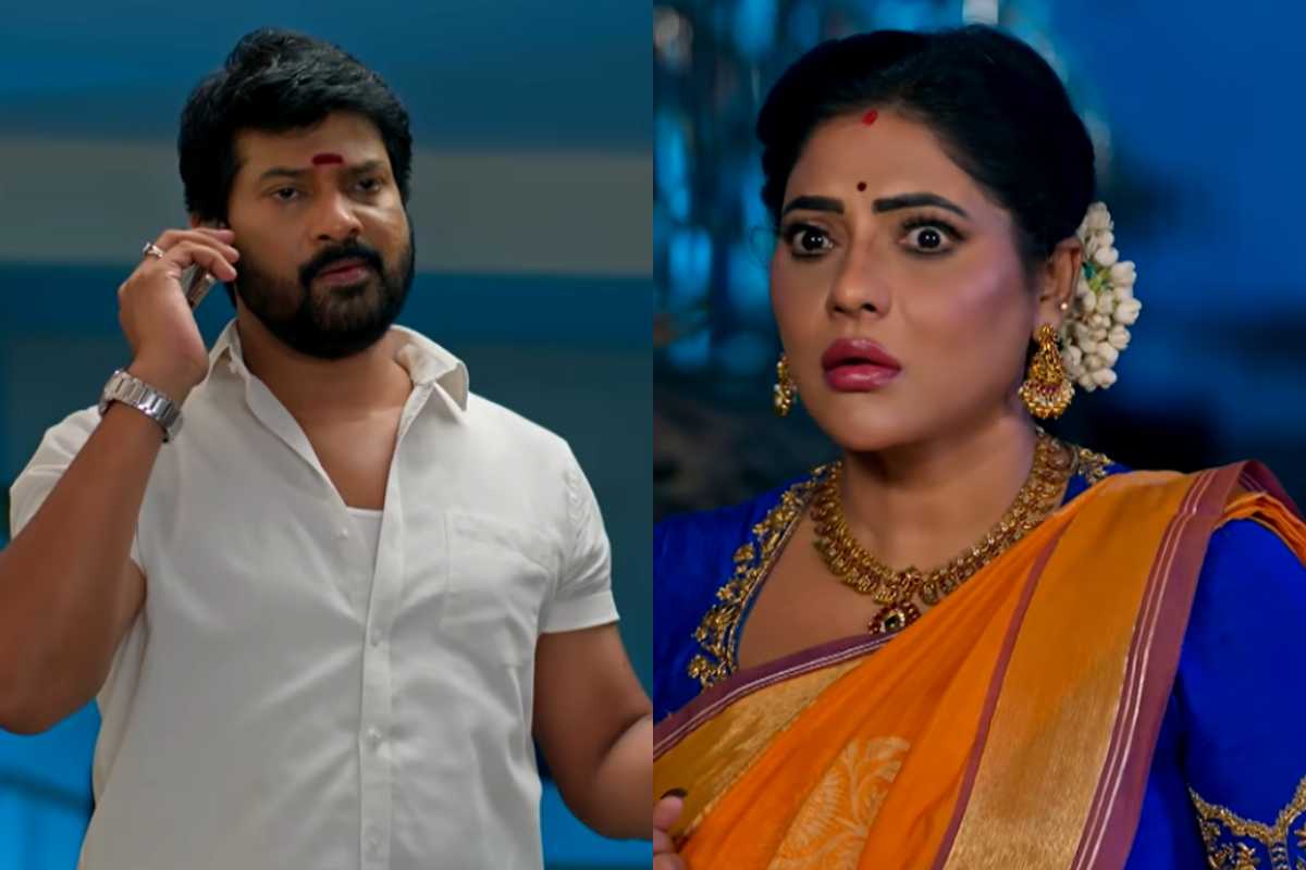 மகேஷின் சதித் திட்டத்திலிருந்து தப்பிய ஸ்வாதி... ரேவதிக்காகக் காத்திருக்கும் அடுத்த அதிர்ச்சி! | Karthigai Deepam Oct 20 Episode Details மகேஷின் சதித் திட்டத்திலிருந்து தப்பிய ஸ்வாதி... ரேவதிக்காகக் காத்திருக்கும் அடுத்த அதிர்ச்சி! | Karthigai Deepam Oct 20 Episode Details
